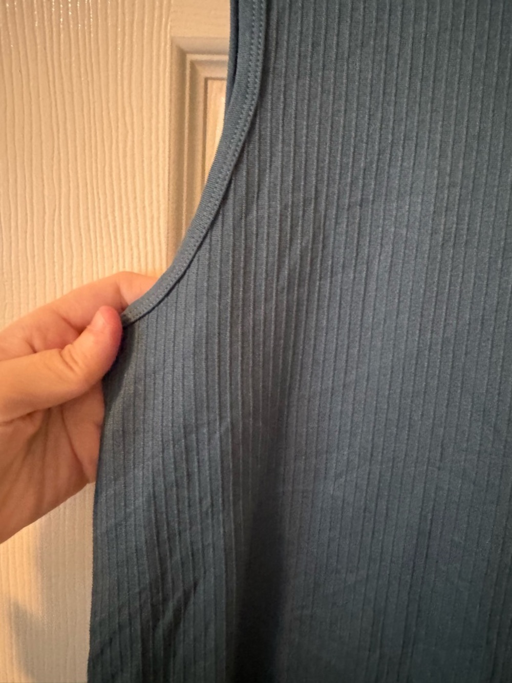 Zyia Active Ribbed Sleeveless Tank Top - teal-sz XL-worn once - Picture 2 of 4